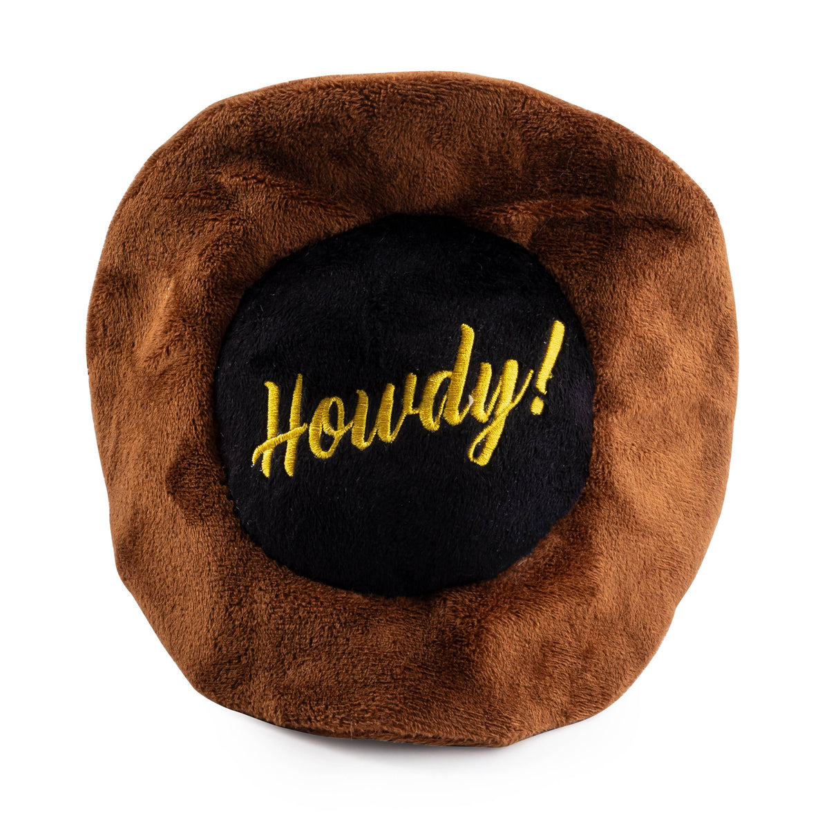 Brown Western Cowboy Hat  | Squeaker Dog Toy