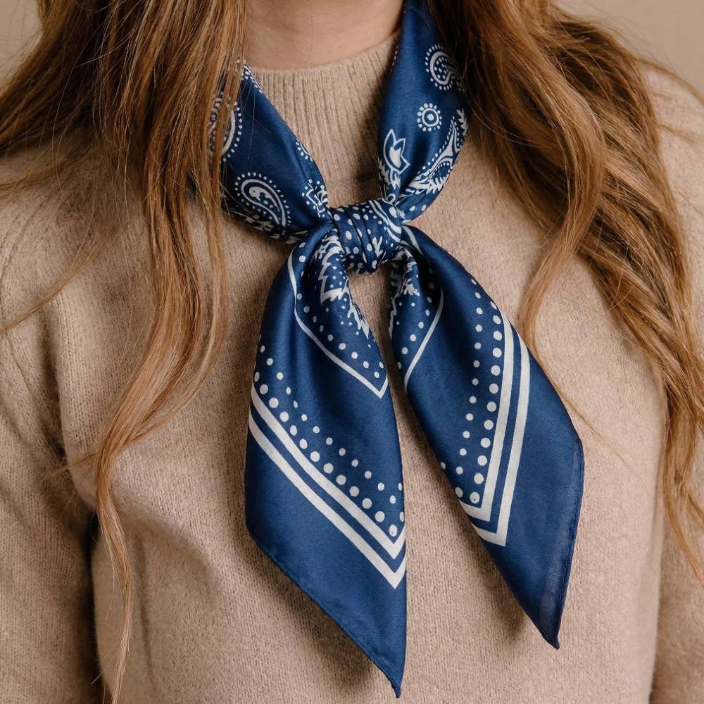 Light Paisley Bandana Scarf
