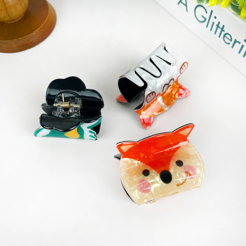 Animal Hair Claw Clip