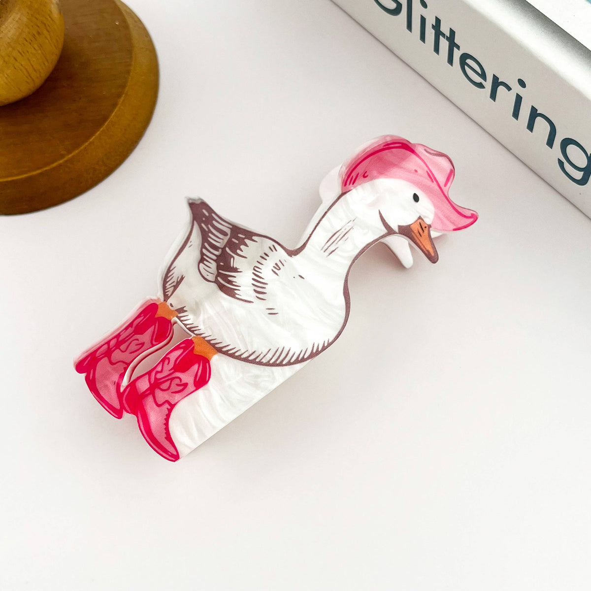 Cowboy Duck Hair Claw Clip