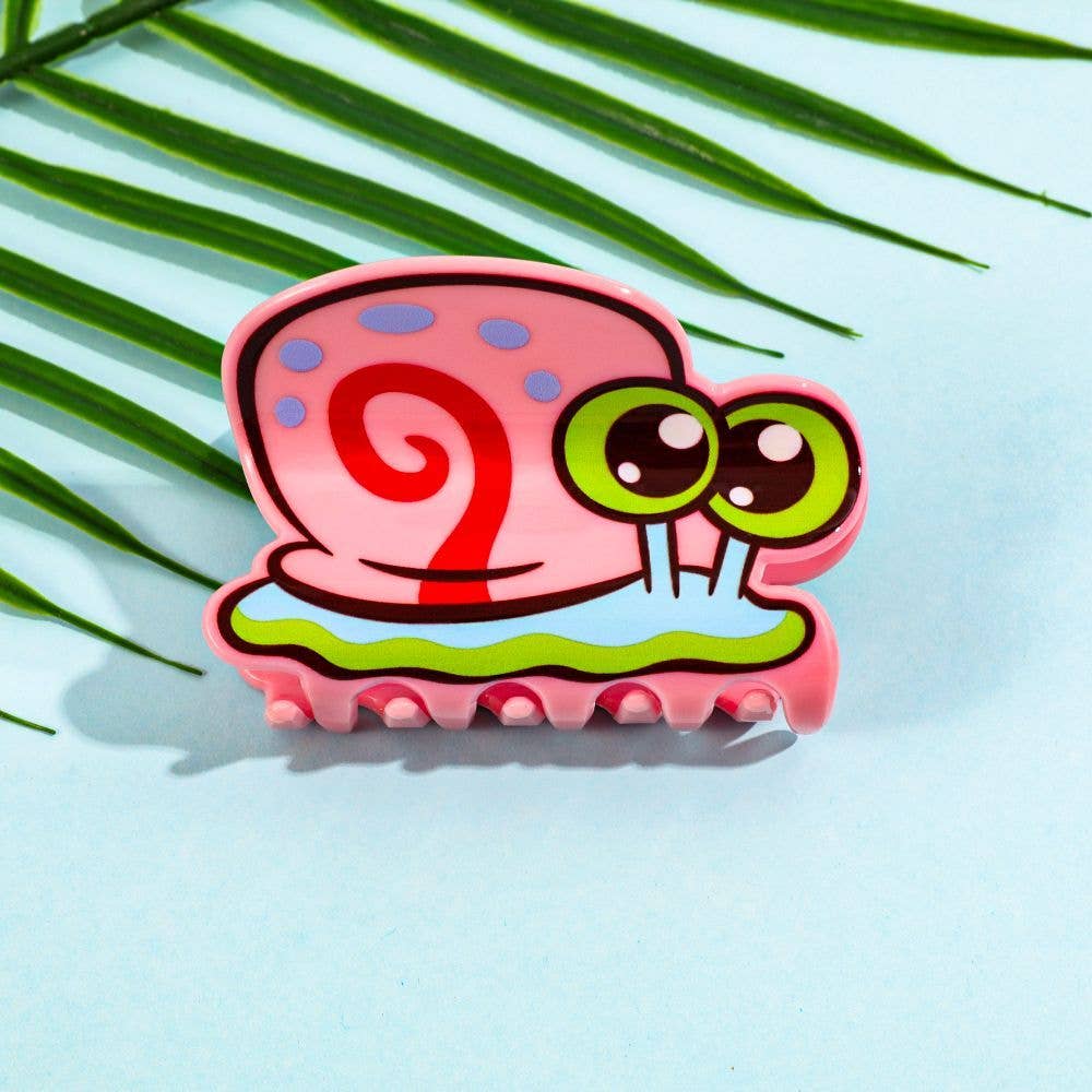 Pink Snail Hair Clip, Cartoon-Inspired