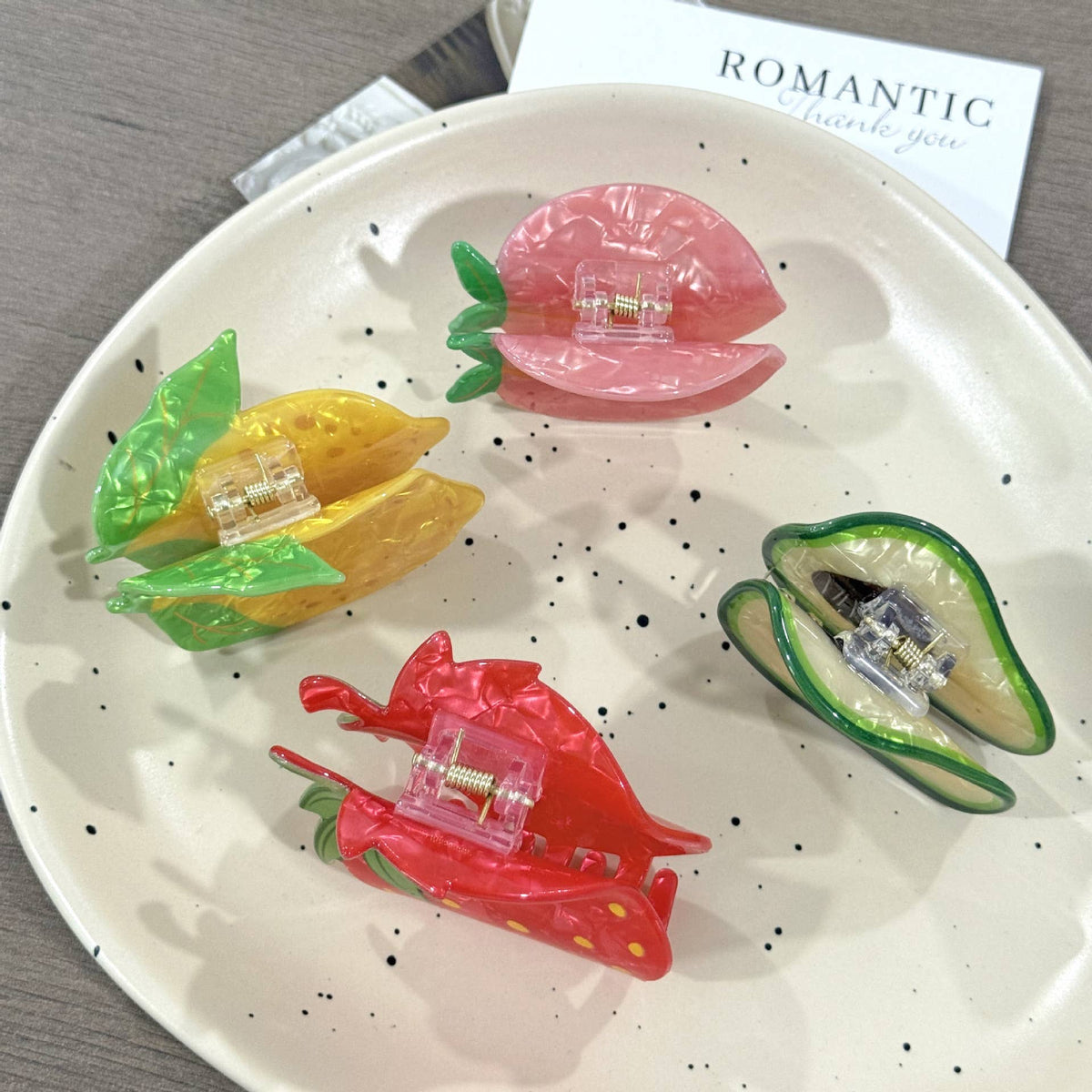 Summer Fruit Hair Claw Clip