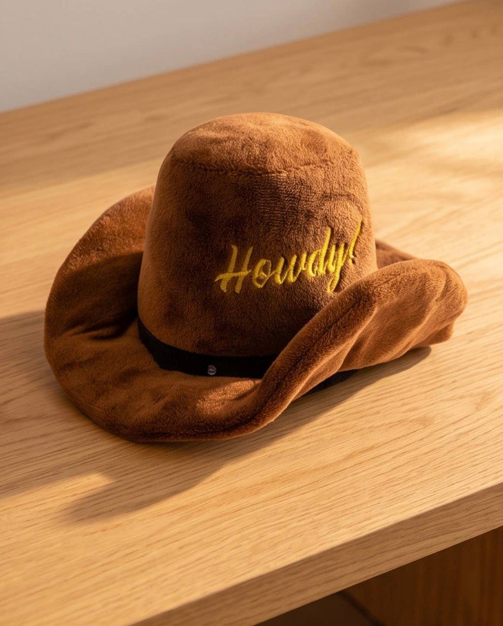 Brown Western Cowboy Hat  | Squeaker Dog Toy
