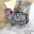 Striped Cat Hair Claw Clip