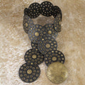 Wide Concho Disc Western Belt