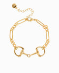 Horsebit Oval Link Chain Bracelet