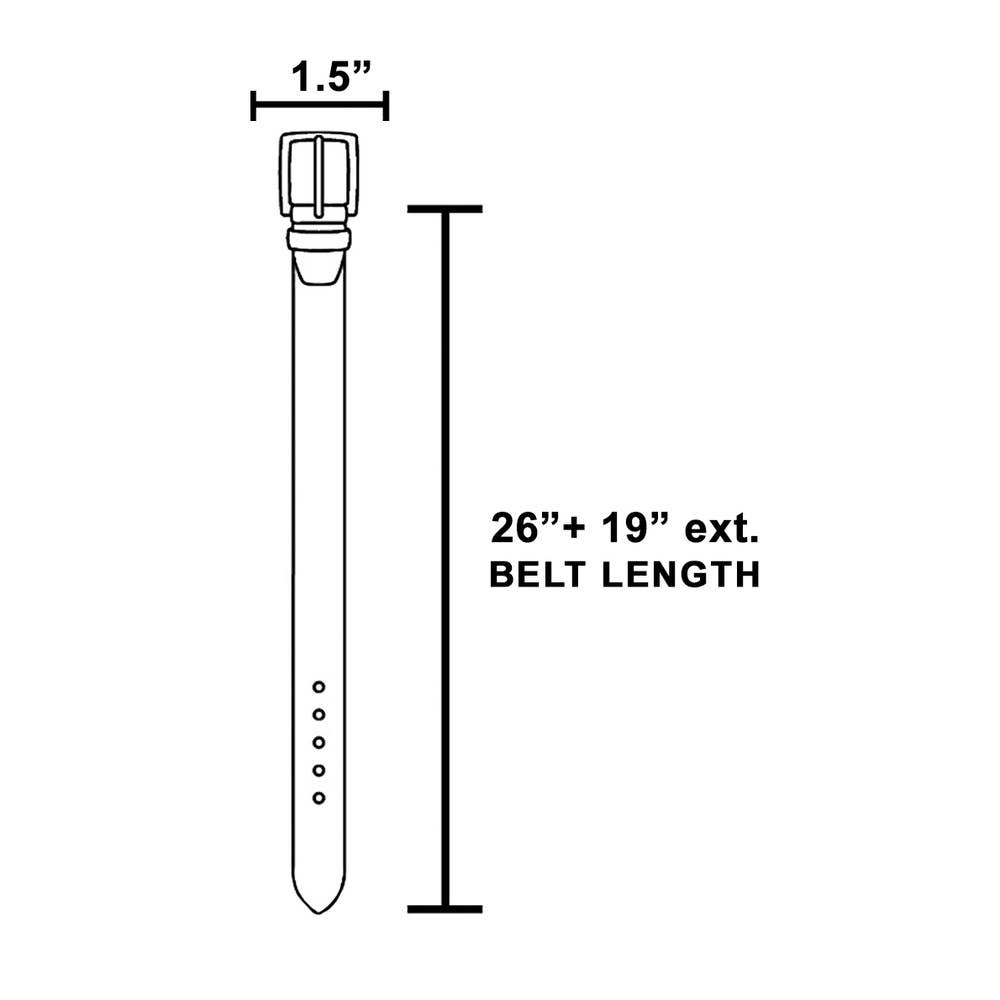 Western Longhorn Concho Chain Belt