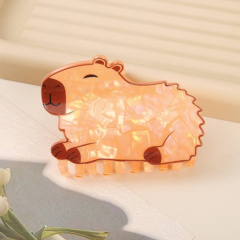 Capybara Hair Claw Clip