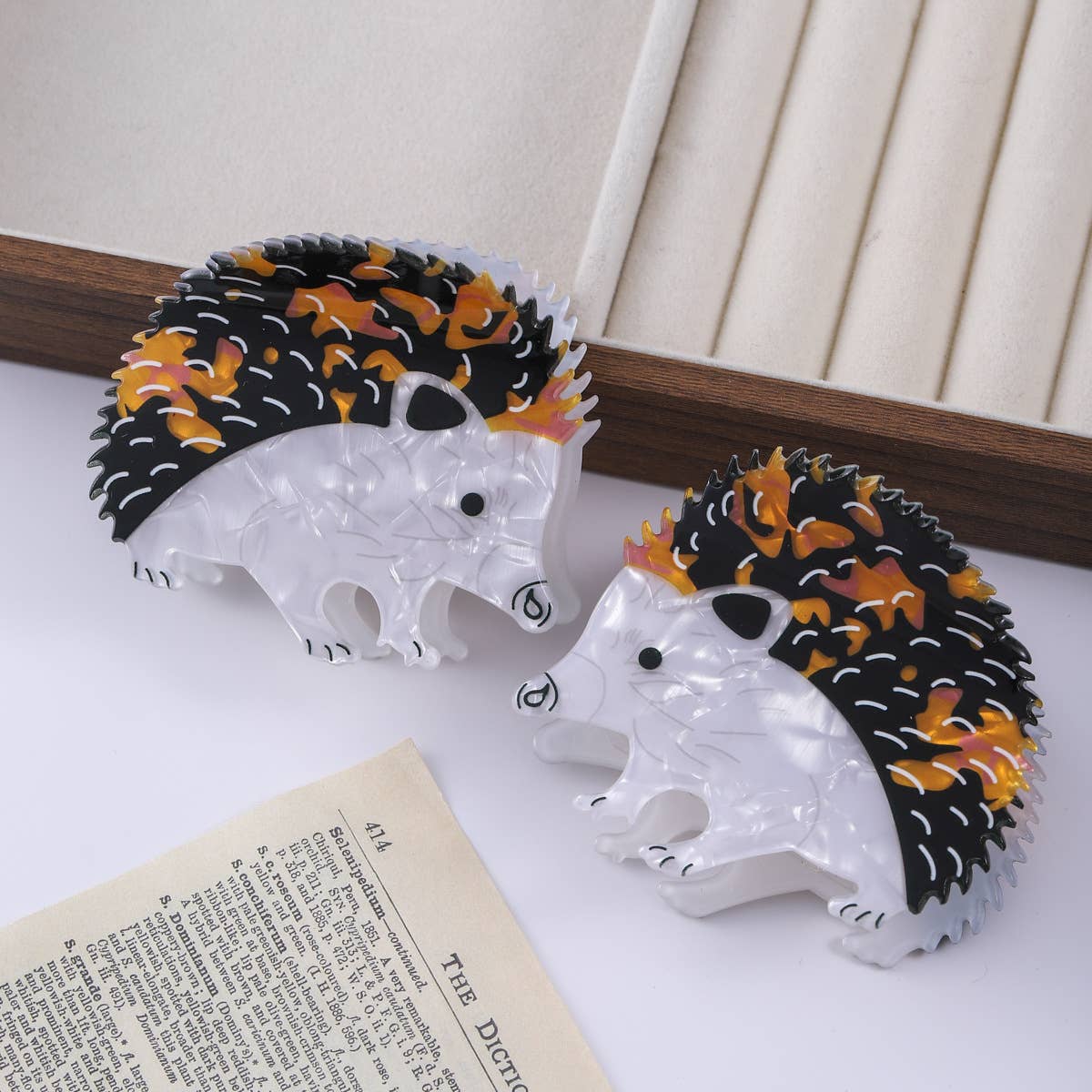 Hedgehog Hair Claw Clip