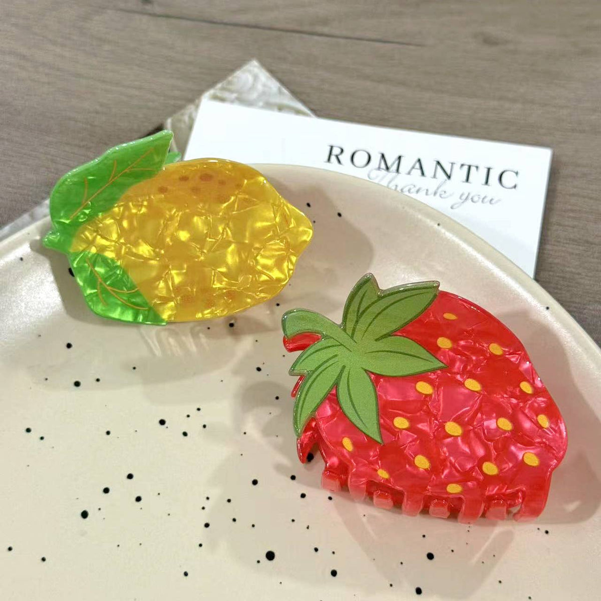 Summer Fruit Hair Claw Clip
