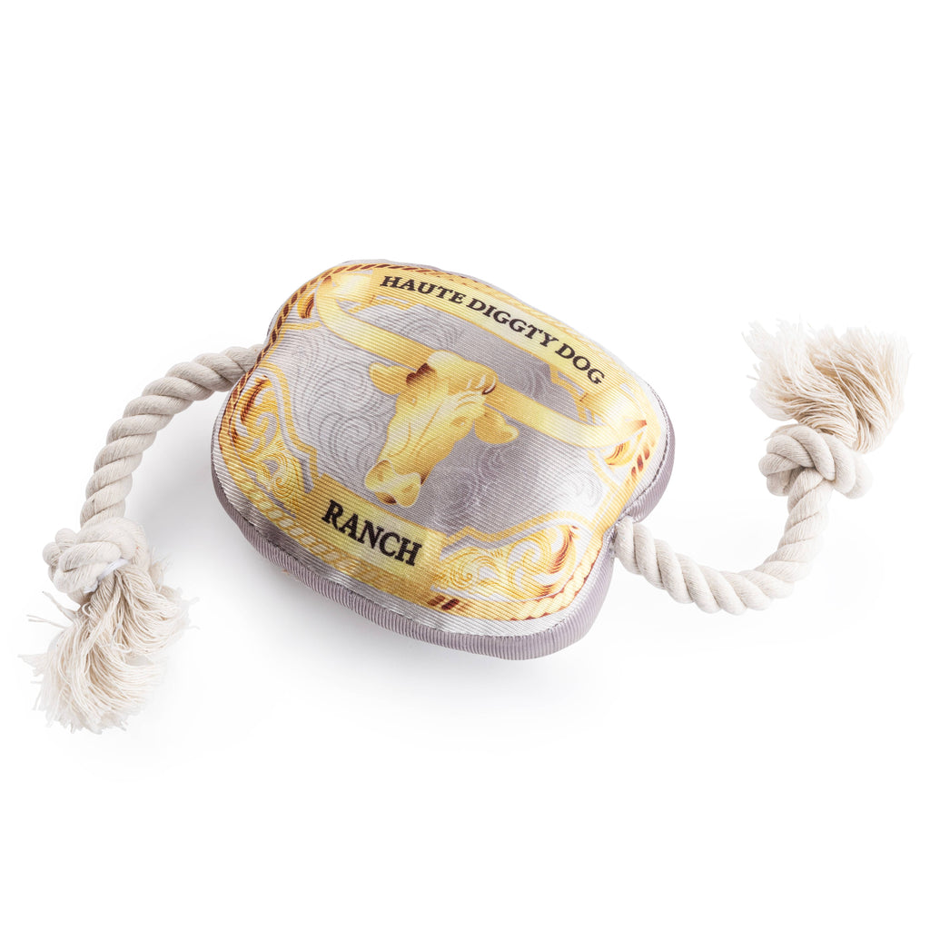 Western Belt Buckle | Plush Squeaker Dog Toy