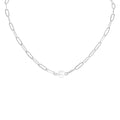 Pearl Paperclip Chain Necklace