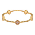 Mother of Pearl Clover Bracelet