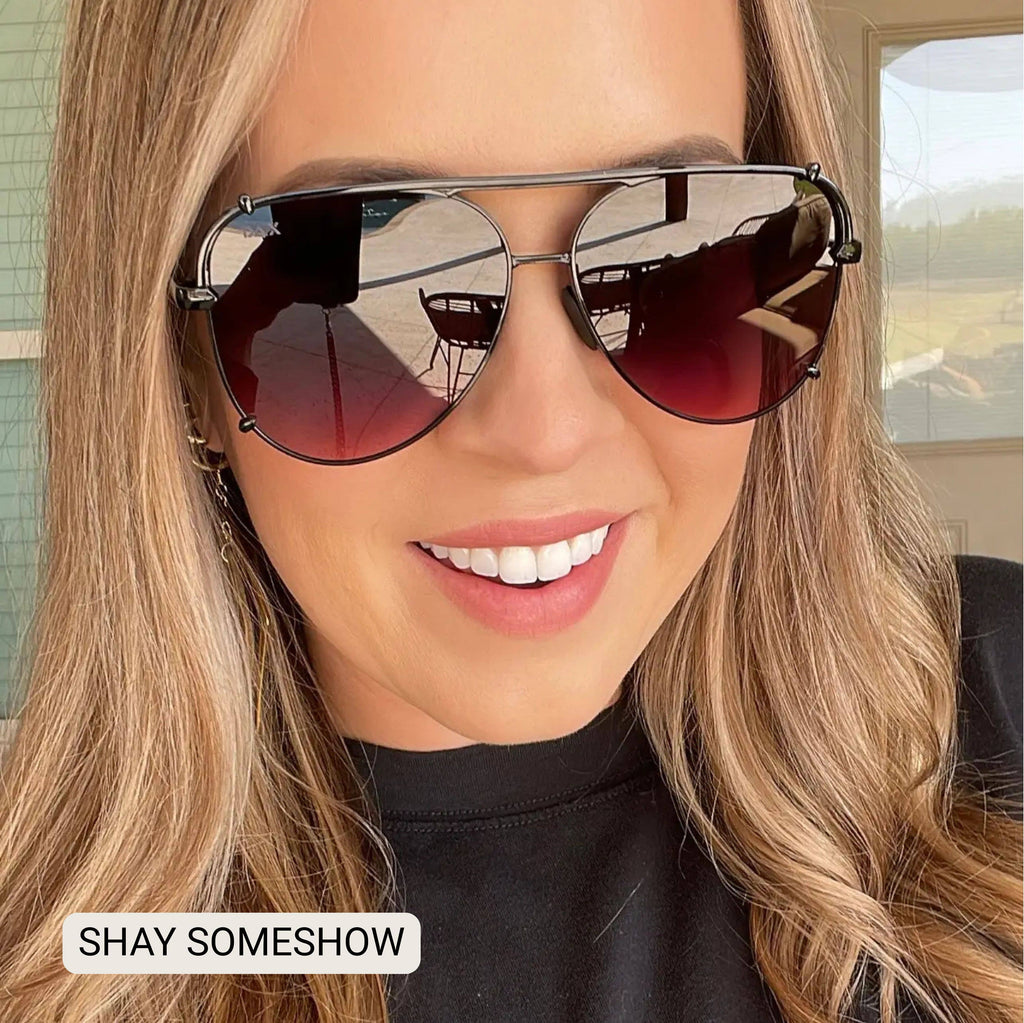 SHAY - Women's Polarized Large Hair Friendly Aviator