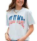 Lulu Mac Stars & Stripes Chambray Comfort Colors Tee