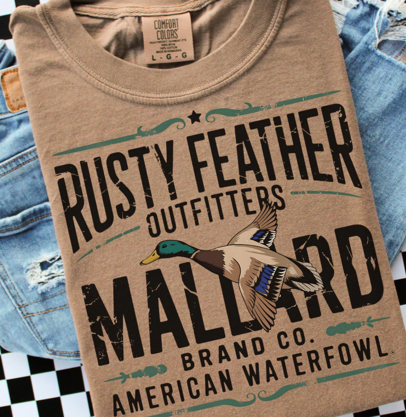 Rusty Feather Outfitters Mallard Graphic Tee