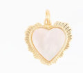 Pearl Heart Charm