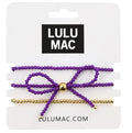 Lulu Mac Purple Bow Bracelet Set