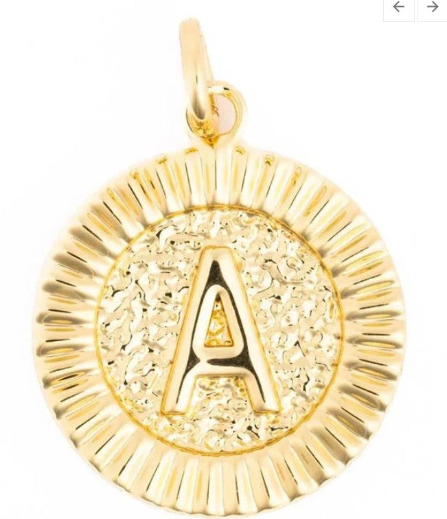 McKenna Round Initial Charm