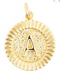 McKenna Round Initial Charm