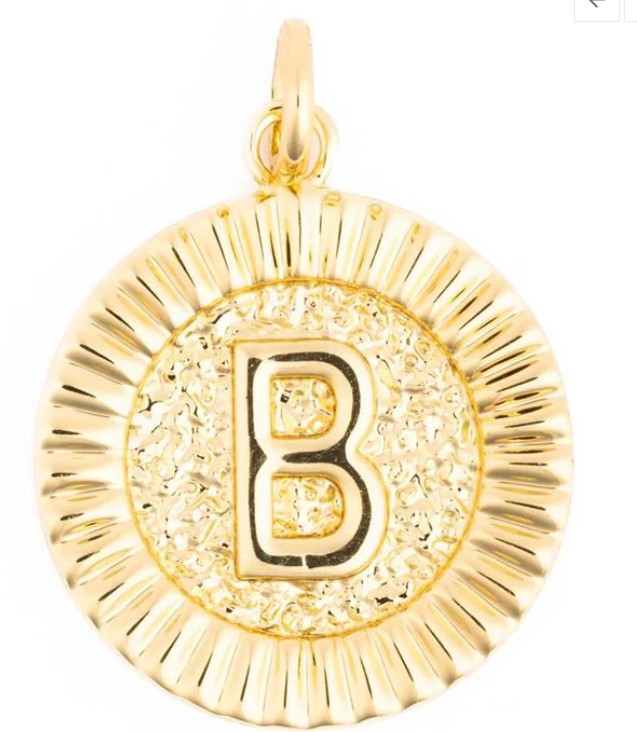 McKenna Round Initial Charm