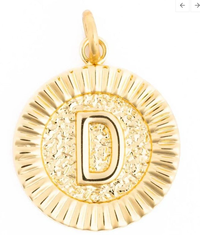 McKenna Round Initial Charm