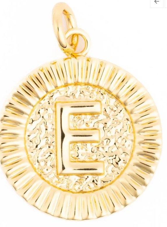 McKenna Round Initial Charm