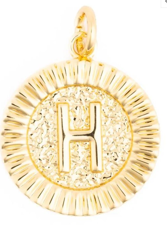 McKenna Round Initial Charm