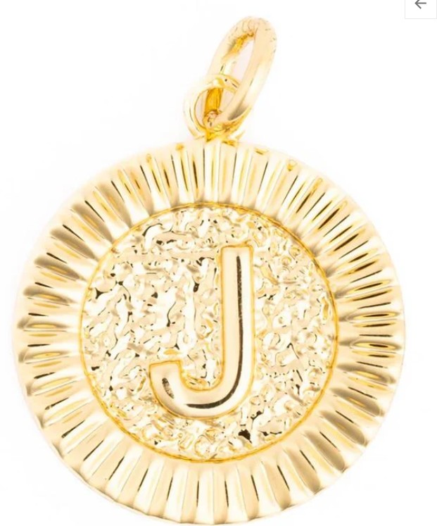 McKenna Round Initial Charm