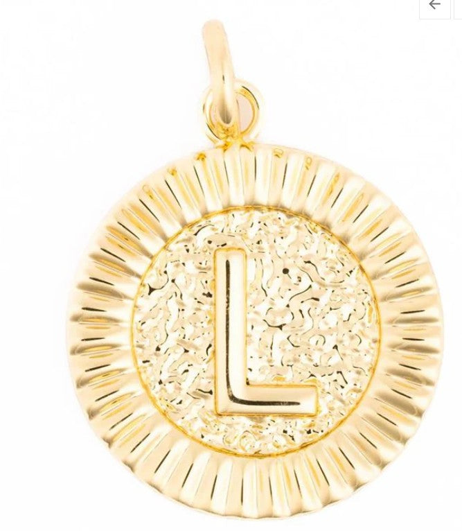 McKenna Round Initial Charm