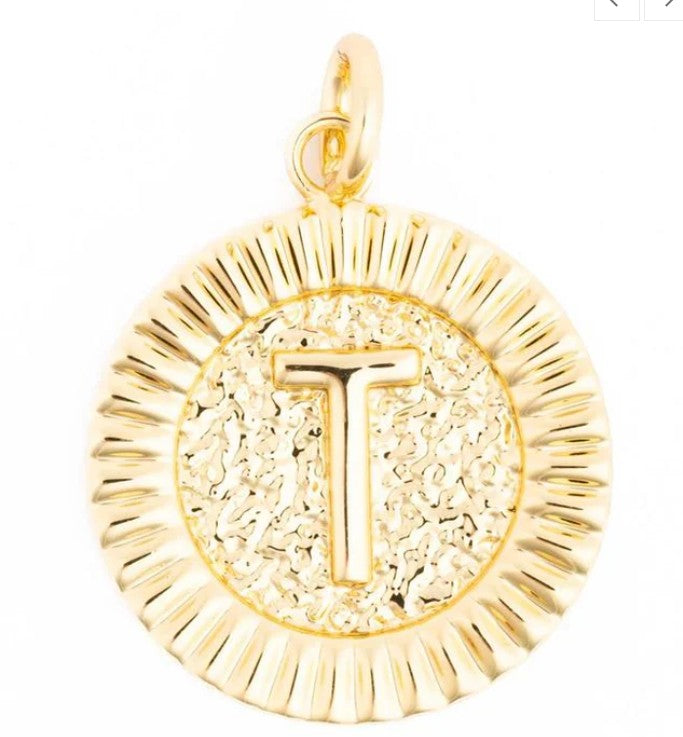 McKenna Round Initial Charm