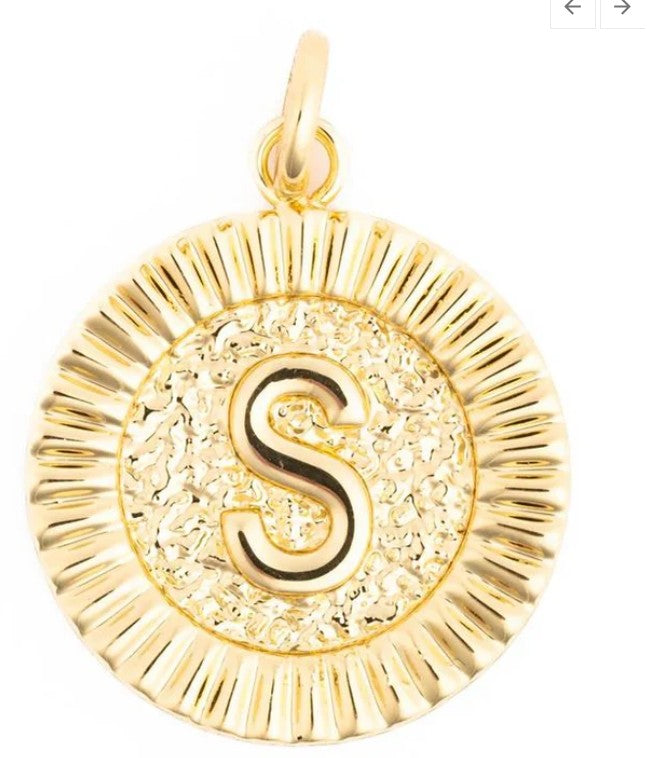 McKenna Round Initial Charm